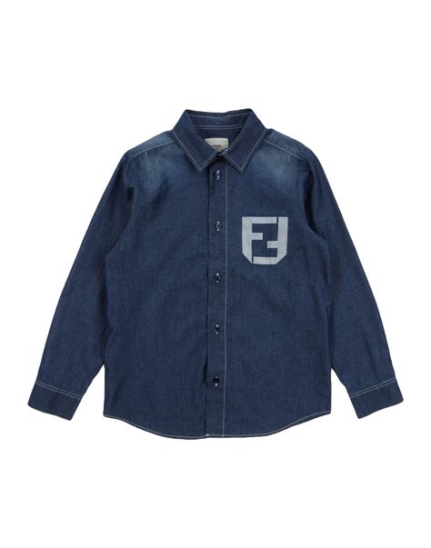 fendi shit|fendi denim shirt.